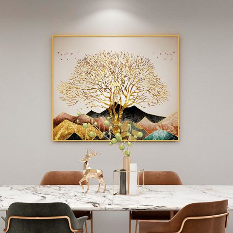 Slim framed infrared decorative image panel for home