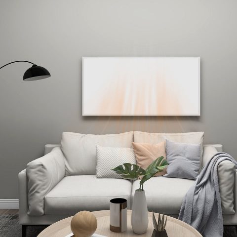 Mobile control infrared panel heater with smart thermostat