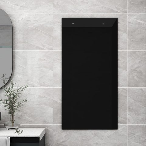 Frameless Black Glass Panel Heater