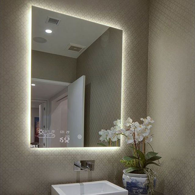 Smart mirror with LED light/Weather display/heat or defog - Image 2