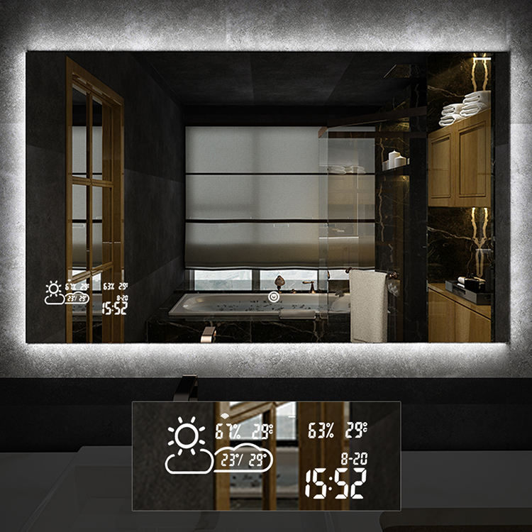 Smart mirror with LED light/Weather display/heat or defog - Image 3