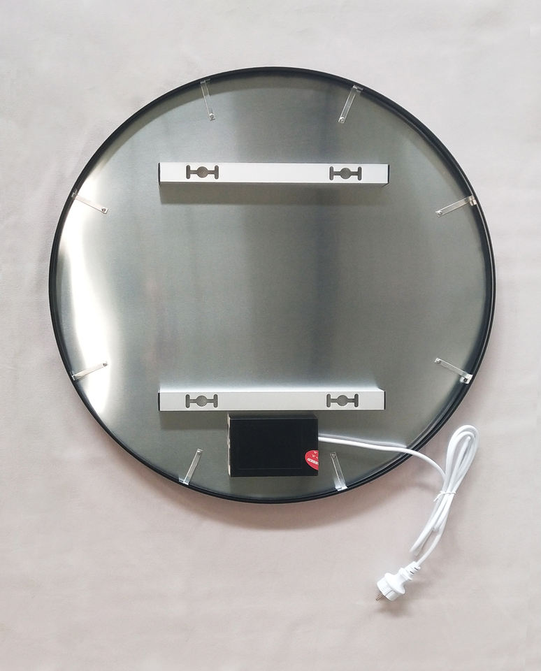 Round smart mirror with defogging function and LED light - Image 4