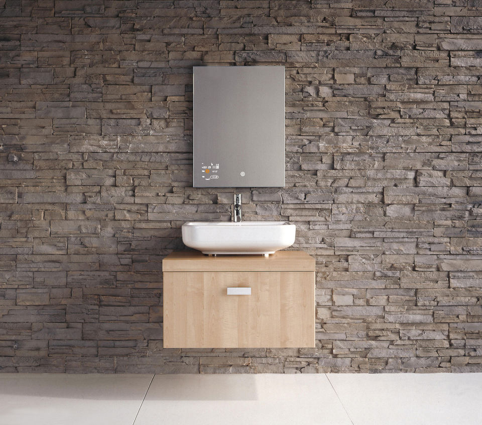 Stylish Smart Led Bathroom Mirror with weather display - Image 6